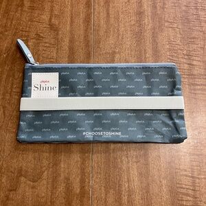 Gray zipper Pouch - new